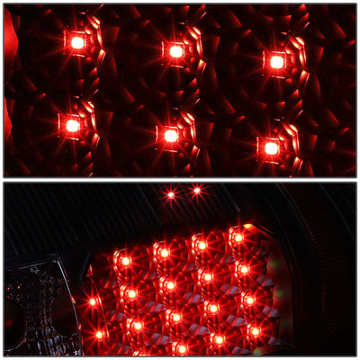 D-Motoring - Tail lights - LED - Black Housing - Smoked Lens - Plug-n-Play - Pair - Chevy Silverado 1500 / 2500 HD / 3500 HD / GMC Sierra 1500 / 2500 HD / 3500 HD - 4