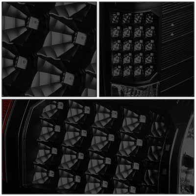 D-Motoring - Tail lights - LED - Black Housing - Smoked Lens - Plug-n-Play - Pair - Chevy Silverado 1500 / 2500 HD / 3500 HD / GMC Sierra 1500 / 2500 HD / 3500 HD - 5