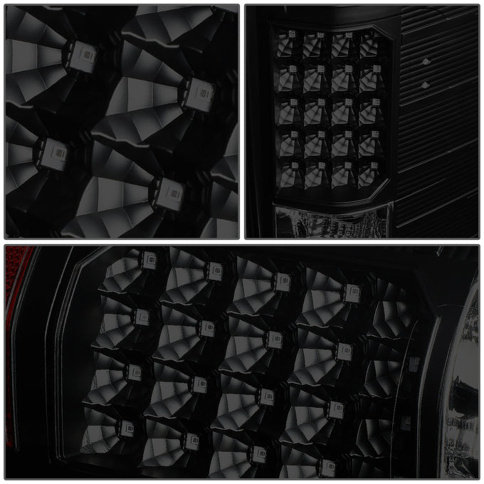 D-Motoring - Tail lights - LED - Black Housing - Smoked Lens - Plug-n-Play - Pair - Chevy Silverado 1500 / 2500 HD / 3500 HD / GMC Sierra 1500 / 2500 HD / 3500 HD - 5