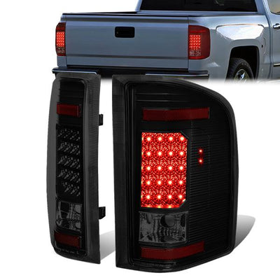 LED Tail Lights (Tinted)<br>07-14 Chevy Silverado 1500 2500HD 3500HD