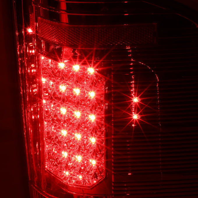 D-Motoring - Tail lights - LED - Red Lens - Plug-n-Play - Pair - Chevy Silverado 1500 / 2500 HD / 3500 HD / GMC Sierra 1500 / 2500 HD / 3500 HD - 3