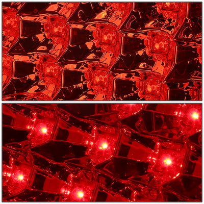 D-Motoring - Tail lights - LED - Red Lens - Plug-n-Play - Pair - Chevy Silverado 1500 / 2500 HD / 3500 HD / GMC Sierra 1500 / 2500 HD / 3500 HD - 4