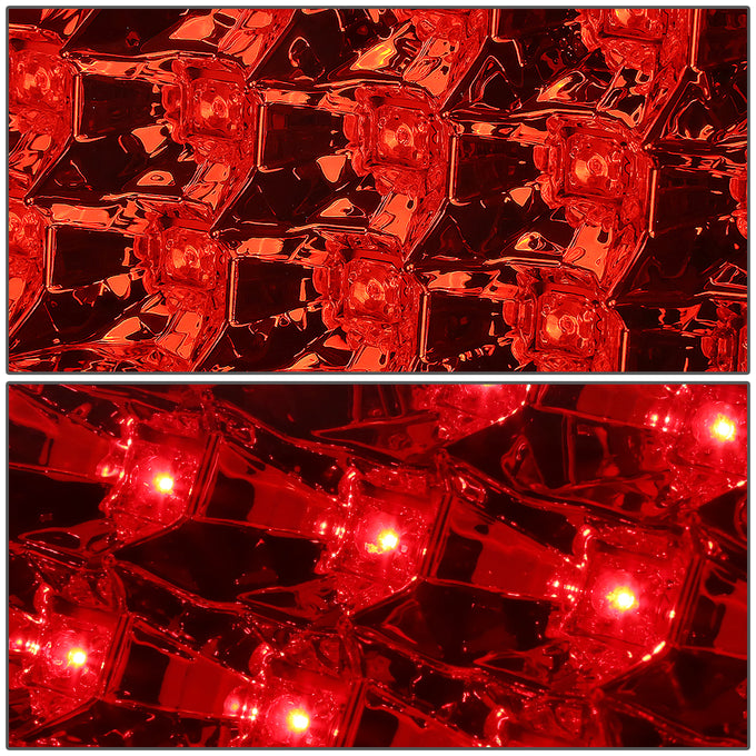 D-Motoring - Tail lights - LED - Red Lens - Plug-n-Play - Pair - Chevy Silverado 1500 / 2500 HD / 3500 HD / GMC Sierra 1500 / 2500 HD / 3500 HD - 4