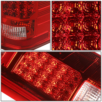 D-Motoring - Tail lights - LED - Red Lens - Plug-n-Play - Pair - Chevy Silverado 1500 / 2500 HD / 3500 HD / GMC Sierra 1500 / 2500 HD / 3500 HD - 5