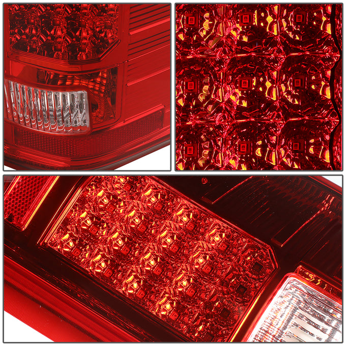 D-Motoring - Tail lights - LED - Red Lens - Plug-n-Play - Pair - Chevy Silverado 1500 / 2500 HD / 3500 HD / GMC Sierra 1500 / 2500 HD / 3500 HD - 5