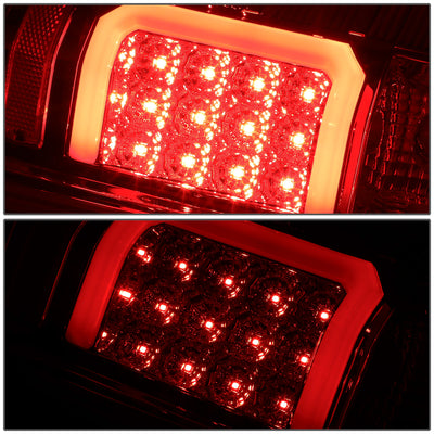 D-Motoring - Tail lights - Red C-Shape 3D LED - Smoked Lens - Plug-n-Play - Pair - Chevy Silverado 1500 / 2500 HD / 3500 HD / GMC Sierra 1500 / 2500 HD / 3500 HD - 4