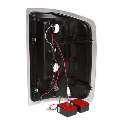 D-Motoring - 14-17 Chevy Silverado/GMC Sierra  Tail Lights - 3D LED Bar - Black Housing - Smoked Lens - Plug-n-play - Pair - 6