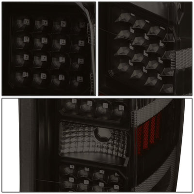 D-Motoring - 14-17 Chevy Silverado/GMC Sierra  Tail Lights - Rear LED - Black Housing - Smoked Lens - Plug-n-play - Pair - 4