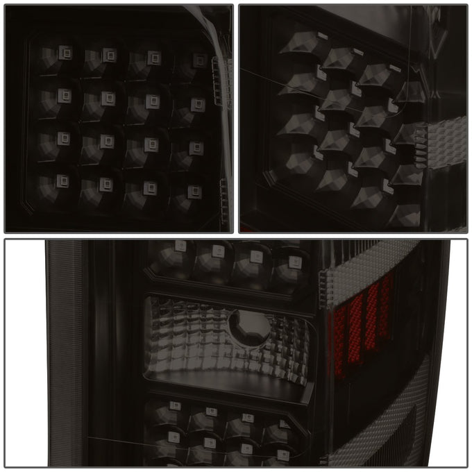 D-Motoring - 14-17 Chevy Silverado/GMC Sierra  Tail Lights - Rear LED - Black Housing - Smoked Lens - Plug-n-play - Pair - 4