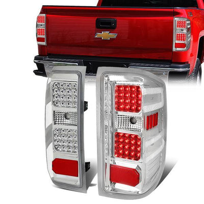 LED Tail Lights (Clear)<br>14-19 Silverado Sierra 1500 2500HD 3500HD