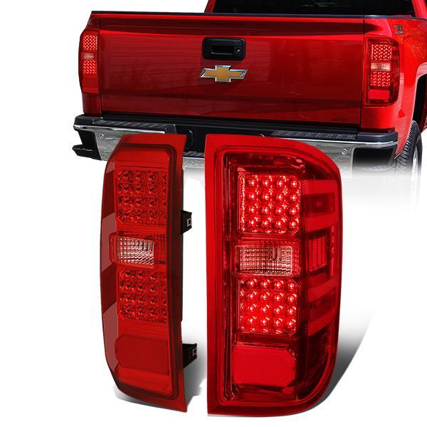 LED Tail Lights (Red)<br>14-19 Silverado Sierra 1500 2500HD 3500HD