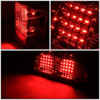 D-Motoring - 14-17 Chevy Silverado/GMC Sierra  Tail Lights - Rear LED - Chrome Housing - Smoked Lens - Plug-n-play - Pair - 3