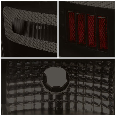 D-Motoring - 14-17 Chevy Silverado/GMC Sierra  Tail Lights - Red LED Bar - Black Housing - Smoked Lens - Plug-n-play - Pair - 5