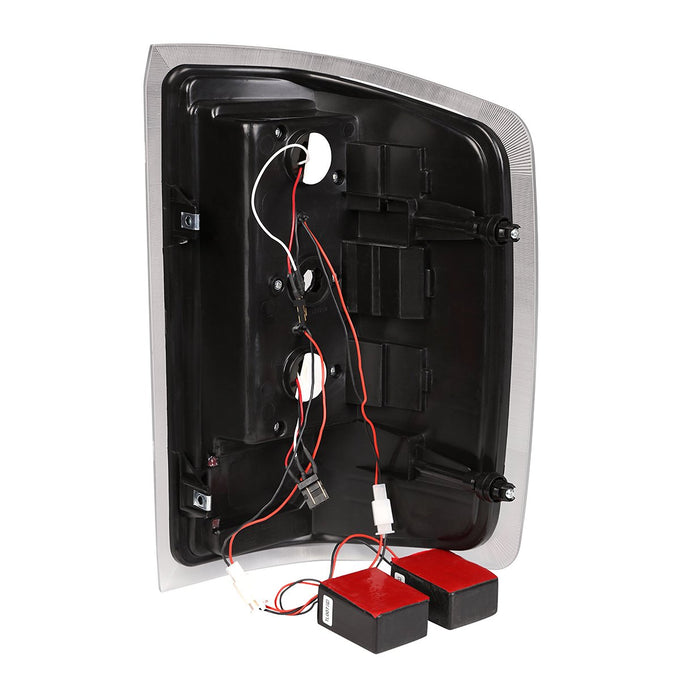 D-Motoring - 14-17 Chevy Silverado/GMC Sierra  Tail Lights - Red LED Bar - Black Housing - Smoked Lens - Plug-n-play - Pair - 6