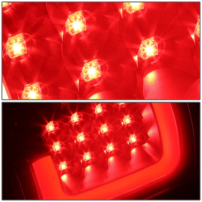 D-Motoring - Tail lights - 3D LED C-Bar - Black Housing - Smoked Lens - Plug-n-Play - Pair - Chevy Silverado 1500(HD) / 2500(HD) / 3500(HD) / Sierra 1500(HD) / 2500(HD) - 3