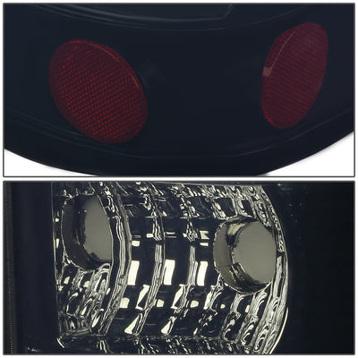 D-Motoring - Tail lights - 3D LED C-Bar - Black Housing - Smoked Lens - Plug-n-Play - Pair - Chevy Silverado 1500(HD) / 2500(HD) / 3500(HD) / Sierra 1500(HD) / 2500(HD) - 4