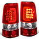 D-Motoring - Tail lights - 3D LED C-Bar - Chrome Housing - Red Lens - Plug-n-Play - Pair - Chevy Silverado 1500(HD) / 2500(HD) / 3500(HD) / Sierra 1500(HD) / 2500(HD) - 1