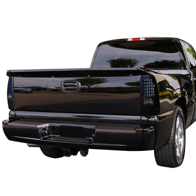 D-Motoring - Tail lights - LED - Black Housing - Smoked Lens - Plug-n-Play - Pair - Chevy Silverado 1500(HD) / 2500(HD) / 3500(HD) / Sierra 1500(HD) / 2500(HD) - 7