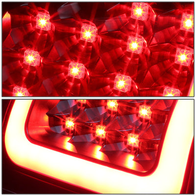D-Motoring - Tail lights - 3D LED Red Bar - Black Housing - Clear lens - Plug-n-Play - Pair - Chevy Silverado 1500(HD) / 2500(HD) / 3500(HD) / Sierra 1500(HD) / 2500(HD) - 3