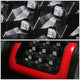 D-Motoring - Tail lights - 3D LED Red Bar - Black Housing - Clear lens - Plug-n-Play - Pair - Chevy Silverado 1500(HD) / 2500(HD) / 3500(HD) / Sierra 1500(HD) / 2500(HD) - 4