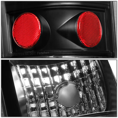 D-Motoring - Tail lights - 3D LED Red Bar - Black Housing - Clear lens - Plug-n-Play - Pair - Chevy Silverado 1500(HD) / 2500(HD) / 3500(HD) / Sierra 1500(HD) / 2500(HD) - 5