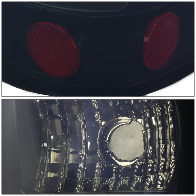 D-Motoring - Tail lights - 3D LED Red Bar - Black Housing - Smoked Lens - Plug-n-Play - Pair - Chevy Silverado 1500(HD) / 2500(HD) / 3500(HD) / Sierra 1500(HD) / 2500(HD) - 5