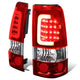D-Motoring - Tail lights - 3D LED Red Bar - Chrome Housing - Red Lens - Plug-n-Play - Pair - Chevy Silverado 1500(HD) / 2500(HD) / 3500(HD) / Sierra 1500(HD) / 2500(HD) - 1