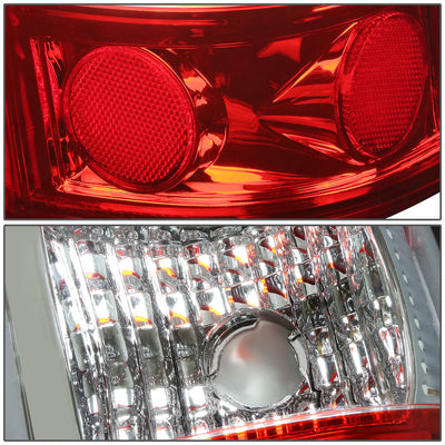 D-Motoring - Tail lights - 3D LED Red Bar - Chrome Housing - Red Lens - Plug-n-Play - Pair - Chevy Silverado 1500(HD) / 2500(HD) / 3500(HD) / Sierra 1500(HD) / 2500(HD) - 5