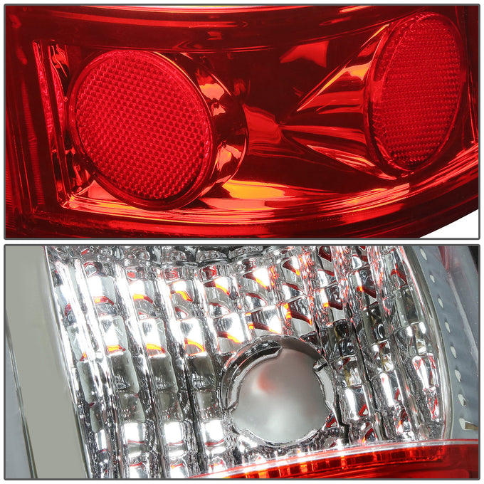 D-Motoring - Tail lights - 3D LED Red Bar - Chrome Housing - Red Lens - Plug-n-Play - Pair - Chevy Silverado 1500(HD) / 2500(HD) / 3500(HD) / Sierra 1500(HD) / 2500(HD) - 5