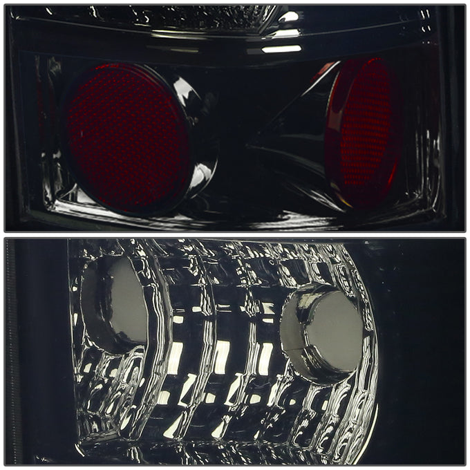 D-Motoring - Tail lights - 3D LED Red Bar - Chrome Housing - Smoked Lens - Plug-n-Play - Pair - Chevy Silverado 1500(HD) / 2500(HD) / 3500(HD) / Sierra 1500(HD) / 2500(HD) - 5