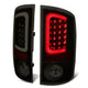 D-Motoring - Tail lights - 3D LED C-Bar - Black Housing - Smoked Lens - Plug-n-Play - Pair - Dodge Ram 1500 / 2500 / 3500 - 1