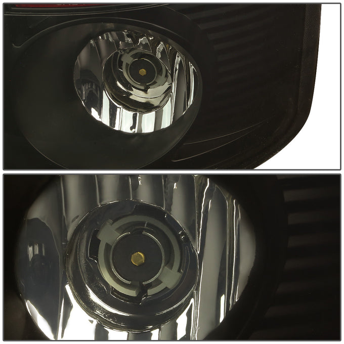 D-Motoring - Tail lights - 3D LED C-Bar - Black Housing - Smoked Lens - Plug-n-Play - Pair - Dodge Ram 1500 / 2500 / 3500 - 4