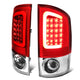D-Motoring - Tail lights - 3D LED C-Bar - Chrome Housing - Red Lens - Plug-n-Play - Pair - Dodge Ram 1500 / 2500 / 3500 - 1