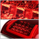 D-Motoring - Tail lights - 3D LED C-Bar - Chrome Housing - Red Lens - Plug-n-Play - Pair - Dodge Ram 1500 / 2500 / 3500 - 3