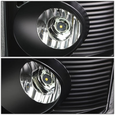 D-Motoring - Tail lights - LED - Black Housing - Clear lens - Plug-n-Play - Pair - Dodge Ram 1500 / 2500 / 3500 - 4