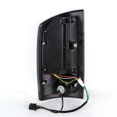 D-Motoring - Tail lights - LED - Black Housing - Clear lens - Plug-n-Play - Pair - Dodge Ram 1500 / 2500 / 3500 - 6