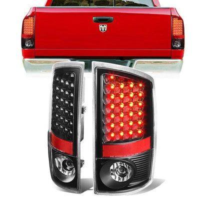 LED Tail Lights (Black)<br>02-06 Dodge Ram 1500 2500 3500
