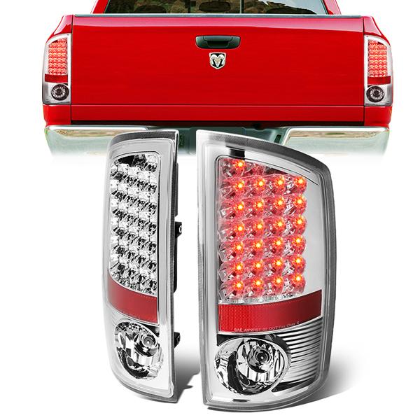 LED Tail Lights (Clear)<br>02-06 Dodge Ram 1500 2500 3500