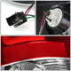 D-Motoring - Tail lights - 3D LED Red C-Bar - Chrome Housing - Red Lens - Plug-n-Play - Pair - Dodge Ram 1500 / 2500 / 3500 - 6
