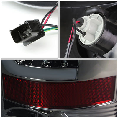 D-Motoring - Tail lights - 3D LED Red C-Bar - Chrome Housing - Smoked Lens - Plug-n-Play - Pair - Dodge Ram 1500 / 2500 / 3500 - 6