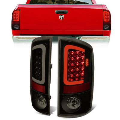 3D LED C-Bar Tail Lights(Tinted)<br>07-09 Dodge Ram 1500 2500 3500
