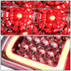 D-Motoring - Tail lights - 3D LED Red C-Bar - Chrome Housing - Clear lens - Plug-n-Play - Pair - Dodge Ram 1500 / 2500 / 3500 - 3