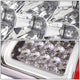 D-Motoring - Tail lights - 3D LED Red C-Bar - Chrome Housing - Clear lens - Plug-n-Play - Pair - Dodge Ram 1500 / 2500 / 3500 - 4