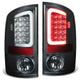 D-Motoring - Tail lights - 3D LED Red C-Bar - Chrome Housing - Smoked Lens - Plug-n-Play - Pair - Dodge Ram 1500 / 2500 / 3500 - 1