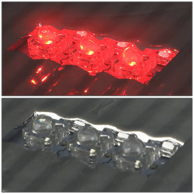 D-Motoring - Tail lights - 3D LED Red C-Bar - Chrome Housing - Smoked Lens - Plug-n-Play - Pair - Dodge Ram 1500 / 2500 / 3500 - 6