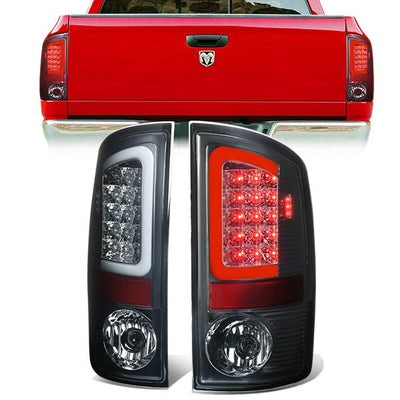 3D LED C-Bar Tail Lights(Smoked)<br>07-09 Dodge Ram 1500 2500 3500
