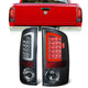 3D LED C-Bar Tail Lights(Smoked)<br>07-09 Dodge Ram 1500 2500 3500