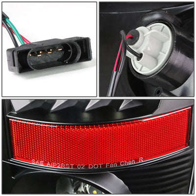 D-Motoring - Tail lights - LED - Black Housing - Clear lens - Plug-n-Play - Pair - Dodge Ram 1500 / 2500 / 3500 - 6