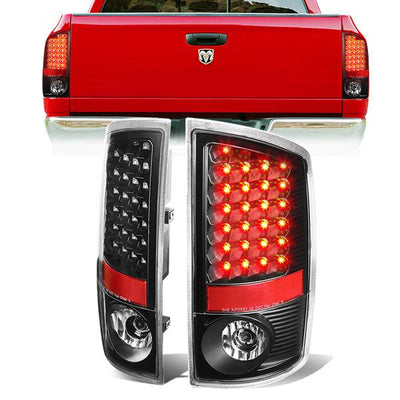 Full LED Tail Lights(Black)<br>07-09 Dodge Ram 1500 2500 3500