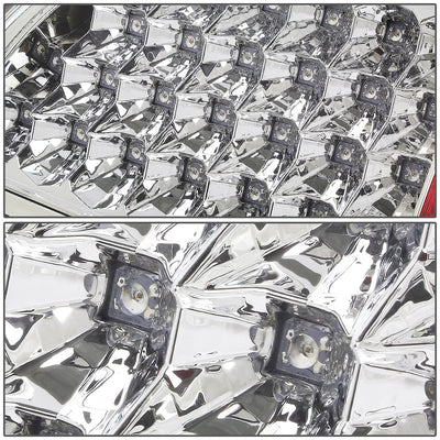 D-Motoring - Tail lights - LED - Chrome Housing - Clear lens - Plug-n-Play - Pair - Dodge Ram 1500 / 2500 / 3500 - 4